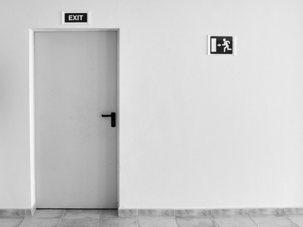 exit door